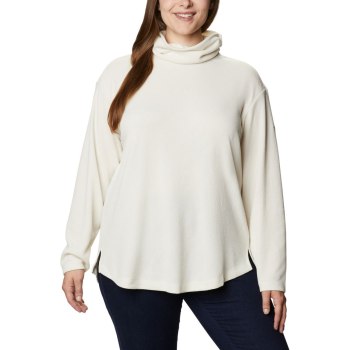 Columbia Pine Street Split Cowl Neck Plus Size, Sudaderas Creme Para Mujer | 273514-MTQ